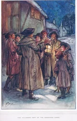 The Villagers kept up the Christmas Carol, illustration from 